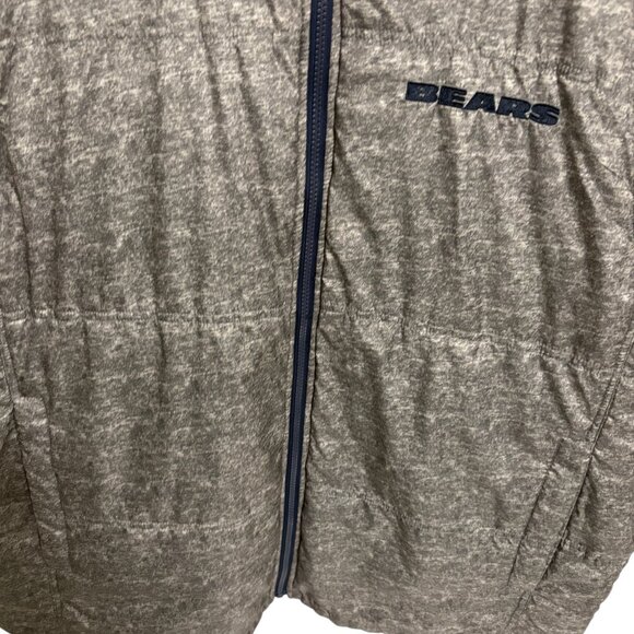 NFL Chicago Bears Reversable Puffer Vest Mens Size XXL Full Zip - Picture 3 of 8